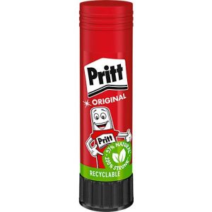 Klebestift PRITT, Multipack 5 x 43 g, anwendbar bei Papier/Pappe/Fotos, umweltschonend, auswaschbar bei 20° C, farblos