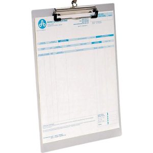Klemmbrett, DIN A4, Aluminium, mit Aufhängeöse