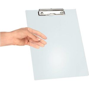Klemmbrett MAUL, DIN A4, mit Aufhängeöse, 318 x 226 x 15 mm, Kunststoff, transparent