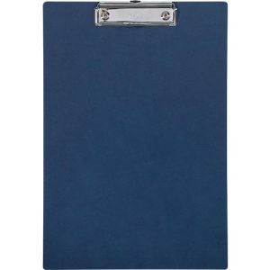 Klemmbrett Maul MAULbalance, A4-Hochformat, Klemmweite 8 mm, individualisierbar, aufhängbar, L 325 x B 225 x H 14 mm, Karton, recycelbar, blau