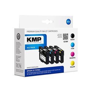 KMP MULTIPACK E218V – 4er-Pack – Schwarz, Gelb, Cyan, Magenta – Tintenpatrone (Alternative zu: Epson 29, Epson T2986)