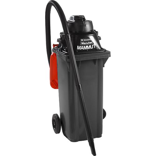 Komplettset Nass-Trockensauger, ohne Werkzeugsteckdose, inkl. Großmülltonne für 120 l, 1 Patronenfilter & 1 Vliesfilter, rot