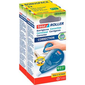 Korrektur-Roller tesa® Sideway, Sparpack mit 2 Stück, B 4,2 mm x L 10 m