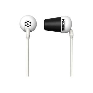 Koss PLUG – Ohrhörer – im Ohr – kabelgebunden – Geräuschisolierung – weiß