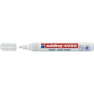 Kreidemarker 4095 weiß Strich-B.2-3mm Rundspitze EDDING
