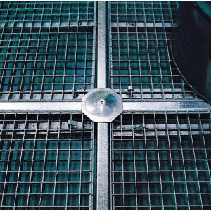 Kreuzverbinder für asecos Bodenelemente mit Höhe 78 mm, Stahl verzinkt, B 130 x T 130 mm