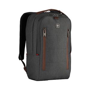 Laptop Rucksack Wenger CityUpgrade, 15 l, für Laptops bis 16′ & Tablets bis 12′, Set, Laptop- & Tabletfach, L 170 x B 280 x H 410 mm, Polyester, grau