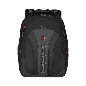 Laptop Rucksack Wenger Legacy, 21 l, für Laptops bis 16′, Laptopfach, Organizer, L 250 x B 350 x H 450 mm, 80% Polyester, 20% Nylon, schwarz/grau