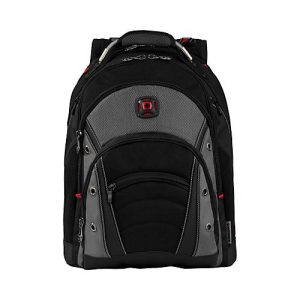 Laptop Rucksack Wenger Synergy, Laptops bis 16′, Laptop- & Tabletfach, Organizer, Quick-Case, L 260 x B 360 x H 460 mm, 26 l, Polyester, schwarz/grau