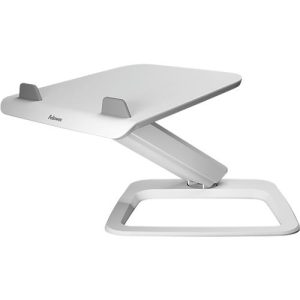 Laptop Ständer Fellowes Hana™ LT, für 1 Laptop bis 19′ & bis 4,5 kg, höhenverstell-/drehbar, Kabelmanagement, B 342 x T 396 x H 102 mm, weiß