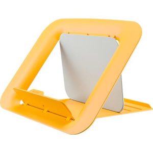Laptopständer Leitz Ergo Cosy, für Laptops von 13′ bis 17′, höhenverstellbar, faltbar, B 312 x T 247 x H 50 mm, gelb