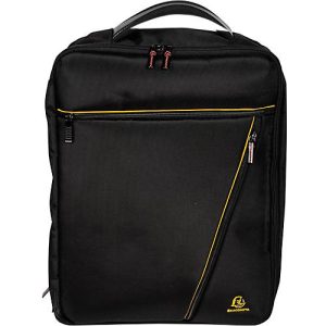 Laptoptasche Exacompta Dual Exacitve, für Laptops bis 15,6′, Dokumente bis DIN A4, B 320 x T 110 x H 490 mm, Polyester, schwarz
