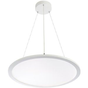 LED-Pendelleuchte FRISCH-Licht, Lichtfarbe neutralweiß, PMMA/Aluminium, Ø600 x H 14 mm, 58 W, 6400 Lumen
