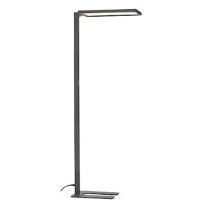 LED-Stehleuchte SLV Worklight, Touch-Dimmer, 7600 Lumen, 79 W, 200-240 V, PIR-Sensor, festverbaute LEDs, L 692 x B 310 x H 1950 mm, schwarz