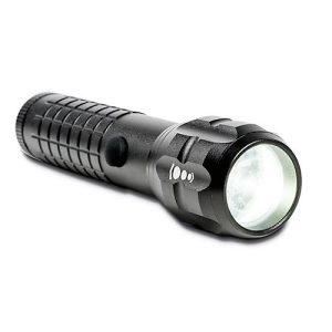 LED Taschenlampe Maul MAULkronos S, Leistung 3 W, 192 lm, bis 192 m, 3 bis 14 h, 3 Lichtstufen, IPX4, inkl. Batterien, Aluminium, schwarz