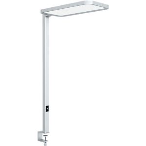 LED Tischklemmleuchte dotlux STUDIOButler Table, 80 W, 8800 lm, 4000 K, direkt/indirekt leuchtend, stufenlos dimmbar, Klemmweite 60 mm, Aluminium