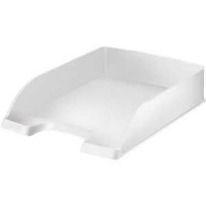 LEITZ® Ablagekorb Style, DIN A4, Kunststoff, arktik weiß, 5 Stück