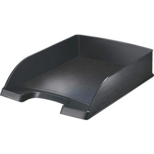 LEITZ® Ablagekorb Style, DIN A4, Kunststoff, satin schwarz, 5 stück