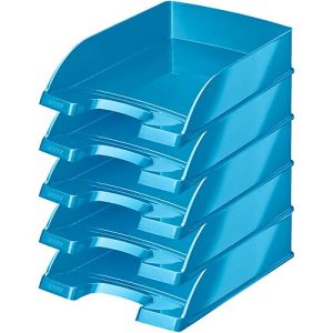 LEITZ® Ablagekorb Wow 5226, DIN A4, 5 Stück, blau