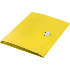 Leitz® Dokumentenmappe Recycle, A4, bis zu 150 Blatt, 3 Einschlagklappen, blickdicht, 100 % recycelbar, Blauer Engel, Kunststoff, gelb
