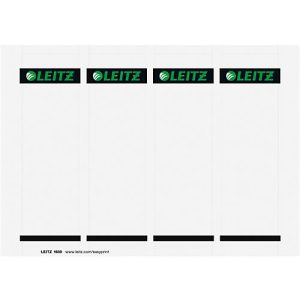 LEITZ® Einsteckschilder für 180°-Qualitätsordner, Rückenbreite 80 mm, bedruckbar, 100 Stück