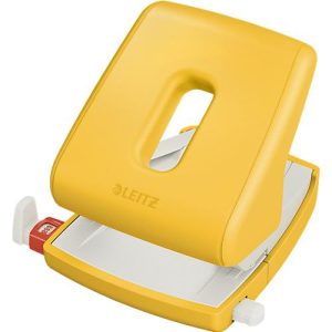 Leitz® Locher 5004 Cosy, für bis zu 30 Blatt, minimalistisches Design, gelb