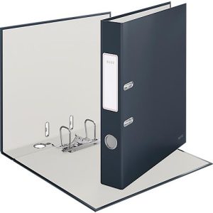 Leitz® Ordner 180° Cosy, A4, 180°-Präzisionsmechanik, Schreibschild & Griffloch, Rückenbreite 50 mm, grau Leitz® Ordner 180° Cosy, A4, 180°-Präzisionsmechanik, Schreibschild & Griffloch, Rückenbreite 50 mm, grau