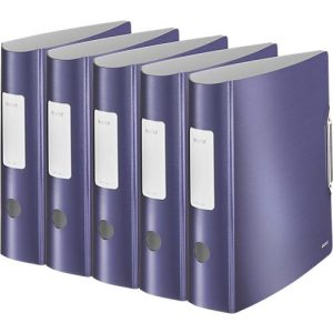 LEITZ® Ordner Active Style, DIN A4, Rückenbreite 82 mm, 5 Stück, titan blau