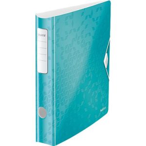 LEITZ® Ordner Active WOW, DIN A4, Rückenbreite 65 mm, 5 Stück, eisblau