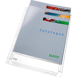 LEITZ Prospekthülle Maxi Standard, DIN A4, seitlich offen, 5 Stück