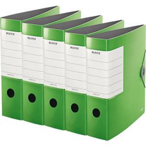 LEITZ® Qualitätsordner SOLID, DIN A4, Rückenbreite 82 mm, 5 Stück, hellgrün