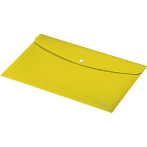 Leitz® Sammelmappe Recycle, Format A4, Druckknopfverschluss, blickdicht, 100 % recycelbar, Blauer Engel, Recyclingkunststoff, gelb