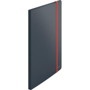 Leitz® Sichtbuch Cosy, A4-Format, 20 transparente Hüllen für bis zu 40 Blatt, Stauraum für lose Blätter, Polypropylen, grau