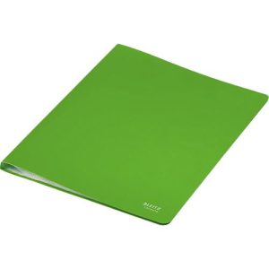 Leitz® Sichtbuch Recycle, A4, 40 dokumentenechte Sichthüllen, bis zu 2 Blatt/Hülle, Rückenschild, 100 % recycelbar, Kunststoff, grün
