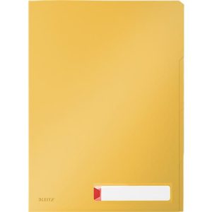 Leitz® Sichthülle Cosy Privacy, blickdicht, A4, für bis zu 40 Blatt, 3 Fächer & Beschriftungsschild, 3 Stück, gelb