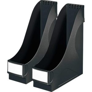 LEITZ® Stehsammler, DIN A4, Polysterol, 2 Stück, schwarz