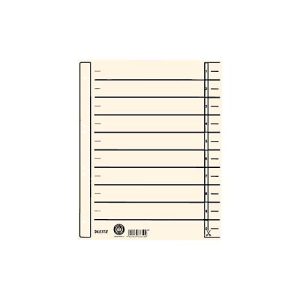 LEITZ® Trennblatt 1657, DIN A4, mit Linienaufdruck, 100 Stück