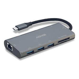 LINDY USB 3.1 Type C Multi-Port Converter – Dockingstation – USB-C – VGA, HDMI – 1GbE