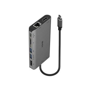 LINDY USB 3.2 Type C Laptop Mini Dock – Dockingstation – USB-C 3.2 – HDMI, DP – GigE