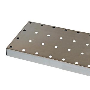 Lochblecheinsatz Standard für asecos Chemikalienschränke der CS und CX Serie, Stahlblech, B 731 x T 412 x H 41 mm, bis 60 kg