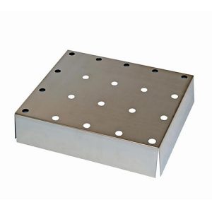 Lochblecheinsatz Standard für asecos Sicherheitsschränke der S-30 und UB90 Serie, Edelstahl 1.4016, B 420 x T 439 x H 60 mm, bis 75 kg