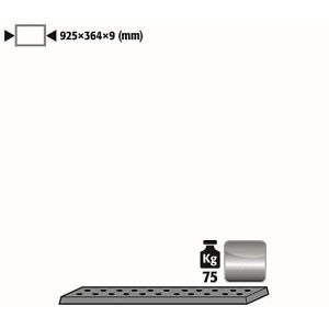 Lochblecheinsatz Standard für asecos Sicherheitsschränke der UB90 Serie, Edelstahl 1.4016, B 925 x T 364 x H 9 mm, bis 75 kg