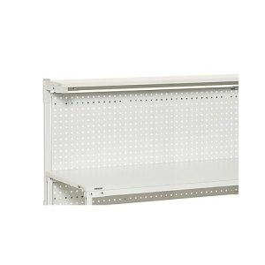 Lochplatte RL120 für Treston Arbeitstische TPH, B 1115 x H 750 mm, Tragkraft 50 kg, Stahl lichtgrau