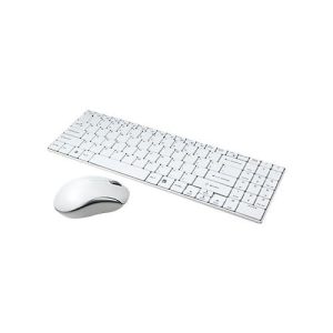 LogiLink Combo Set with Autolink – Tastatur-und-Maus-Set – kabellos – 2.4 GHz – Deutsch – weiß