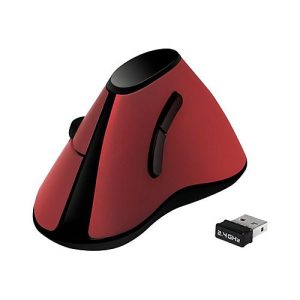 LogiLink Ergonomic Vertical – vertikale Maus – 2.4 GHz – Rot