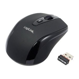 LogiLink Maus Optical Wireless 2.4 GHz Mini – Maus – 2.4 GHz – Schwarz