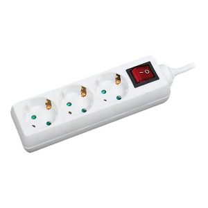 LogiLink – Steckdosenleiste – Wechselstrom 250 V – 3500 Watt – Ausgangsanschlüsse: 3 – 1.4 m Schnur