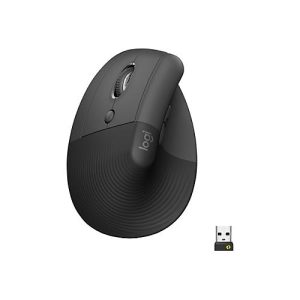 Logitech Lift for Business – Vertikale Maus – ergonomisch – Für Linkshänder – 6 Tasten – kabellos