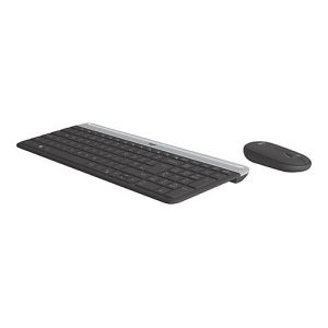 Logitech Slim Wireless Combo MK470 – Tastatur-und-Maus-Set – US International – Graphite