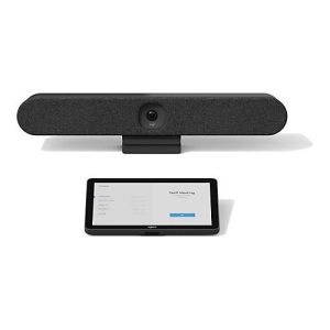 Logitech Tap IP Appliance Room Solutions Huddle + Small Rooms – Kit für Videokonferenzen (Logitech Rally Bar Huddle, Logitech Tap IP) – Graphite